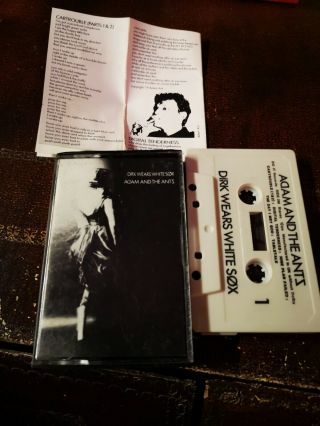 Adam & The Ants - Dirk Wears White Sox.  Rare Cassette Tape - Do It Records