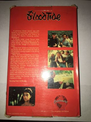 Blood Tide Rare Continental Video Big Box Horror VHS 1984 2