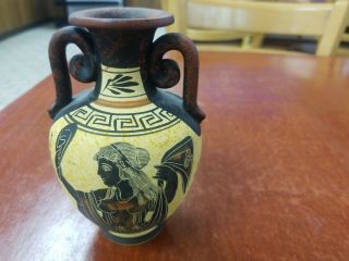 Ancient Greek Goddess Aphrodite Rare Art Pottery Hand Made Greece Kepameika