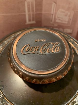 Rare Vintage Coca Cola Ice Bucket - bronze And Copper Colored - Heavy - 1940s - 1950s 6
