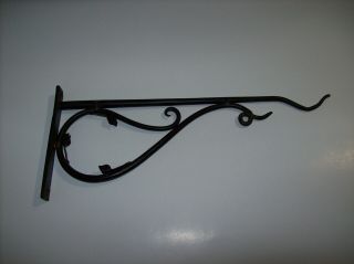 Vintage Cast Iron Vine Sign Hanger Bracket,  Handmade