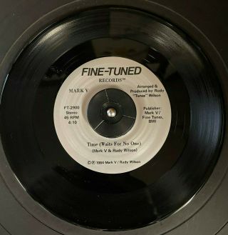 Mark V Time (waits For No One) Rare Modern Soul Funk 45 Fine - Tuned 1984 Nm Hear