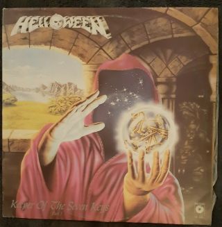 Rare 1988 Polish Import Vinyl Lp Helloween Keeper Of The Seven Keys Metal Album