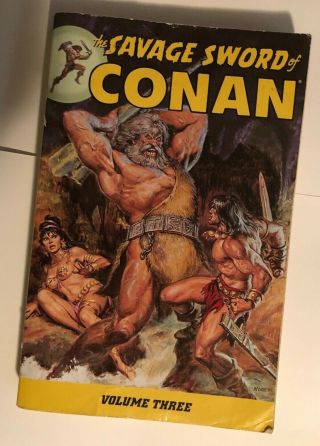 The Savage Sword Of Conan Vol 3 Dark Horse Tpb Rare John Buscema Marvel