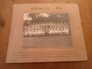Arsenal Football Club - Rare Photo - 1935 - 6 Season - Lambert Jackson