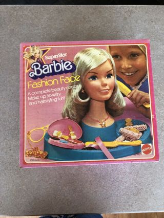 Vintage 1976 Superstar Barbie Fashion Face Head