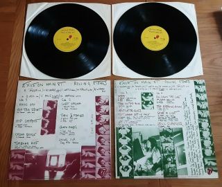 The Rolling Stones - Exile On Main Street - Rare Orig Uk Double 12 " Lp Set