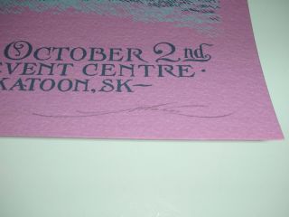 Aaron Horkey Arcade Fire Pink Concert Poster 2005 RARE Signed Silk Screen Print 5