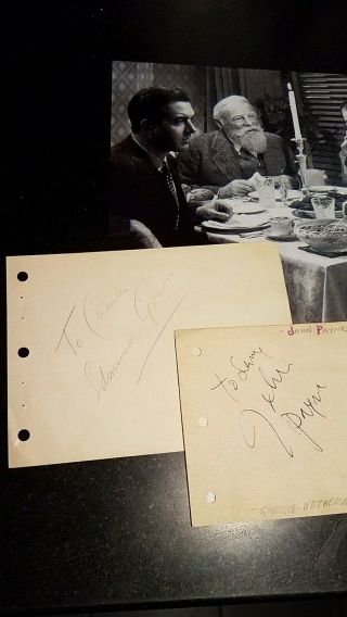Rare Miracle On 34th Street Autographs: Natalie Wood,  Maureen O ' Hara,  Edmund. 2