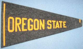 Old Vintage Antique 1936 - 1938 Bf3 Oregon State Beavers Football Pennant H121