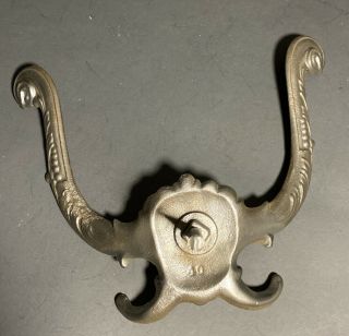 Antique Victorian Cast Iron Lions Head Hall Tree Coat or Hat Hook 3