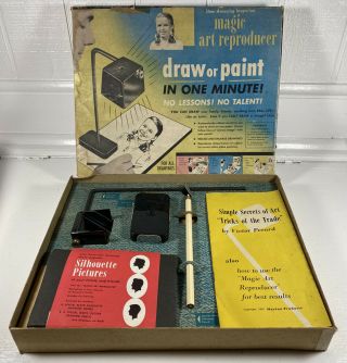Rare Vintage Magic Art Reproducer Instant Artist Norton Prod 1951 Draw In Minute