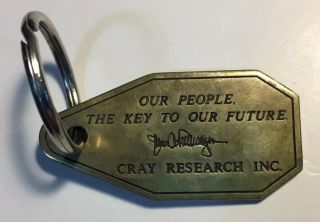 Vintage Cray Research Employee Award Keychain Fob Key Chain Rare