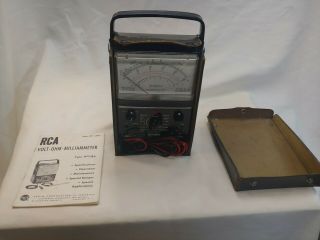 Voltmeter RCA Volt & Ohm Meter WV - 38A Vintage w/ probes 3