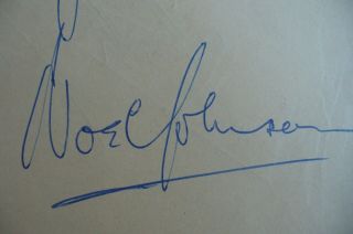 RARE NOEL JOHNSON VICE ADMIRAL IN JAMES BOND FILM FOR YOUR EYES ONLY AUTOGRAPH 2