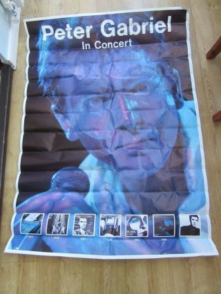 Rare Vintage Peter Gabriel In Concert Poster