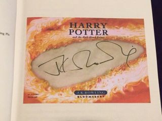 Rare Harry Potter and The Half Blood Prince SIGNED JK ROWLING Bookplate 3