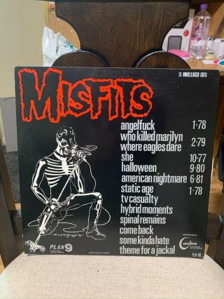 Misfits legacy of Brutality.  VERY RARE 1st press.  1 of only 10,  000 Vinyl record. 2