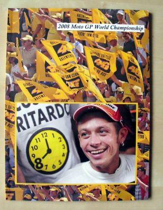 Rare Valentino Rossi 2008 Championship Book