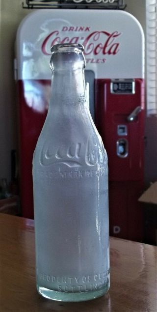 c1900’s RARE Coca Cola Straight Sided GREEN Bottle Crown Orleans LA 2