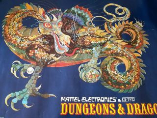Dungeons & Dragons Very Rare Vintage Dragon Poster 24 " X 36 "
