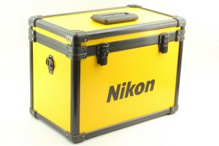 【Rare Near Mint】 NIKON Vintage Yellow Hard Aluminum Camera Case from Japan 389 5