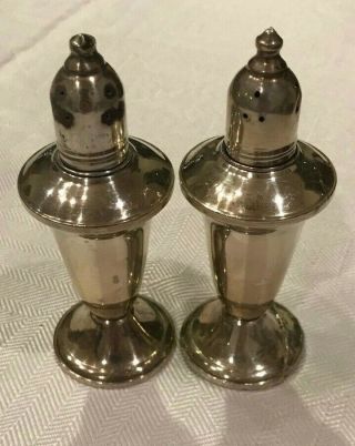 Duchin Creation Sterling Silver Weighted Salt And Pepper Shakers