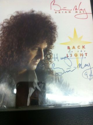 Brian May Back To The Light Cd Hand Signed - Rare Signed? Lc 0299 Parlaphone