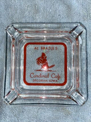 L@@k Very Rare St Louis Cardinals Al Brazle Ashtray Vintage Old World Series