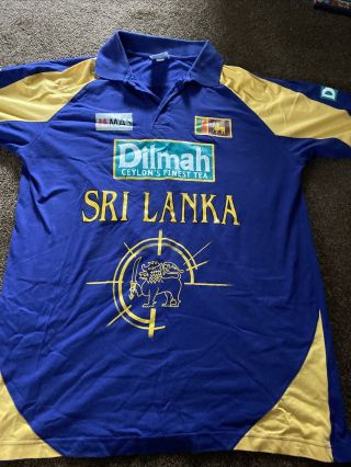 Rare Sri Lanka One - Day Cricket Shirt Size Large