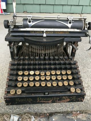 Rare 1898 Antique Smith Premier Typewriter No.  2 S/n 23041