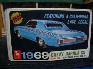 AMT 1969 CHEVROLET IMPALA SS RARE EMPTY BOX FOR DISPLAY OR WITH YOUR CAR 2
