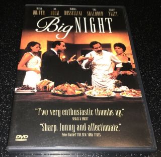 Big Night Dvd Rare Oop Region 1 Stanley Tucci Minnie Driver Tony Shalhoub