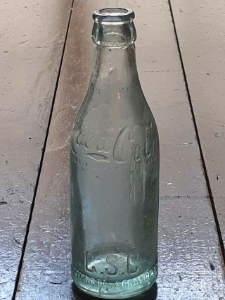 Antique Coca - Cola Coke Gsc La Grange Lagrange Georgia Ga Straight Sided Bottle