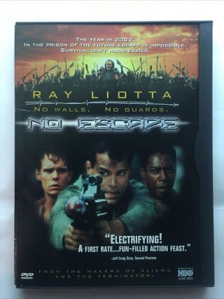 No Escape 1994 Ws Dvd Snapcase Rare Oop Sci - Fi Action Ray Liotta