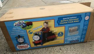 Thomas The Train Rare Vintage Peg Perego Ride - On Motorized With Tracks Complete