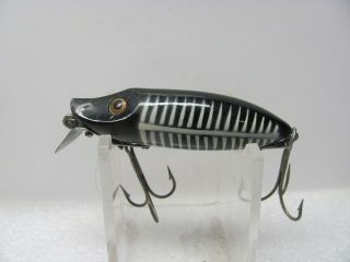 Heddon River Runt Floater In Black Shore With Gold Eyes And 2 - Piece Hardwar