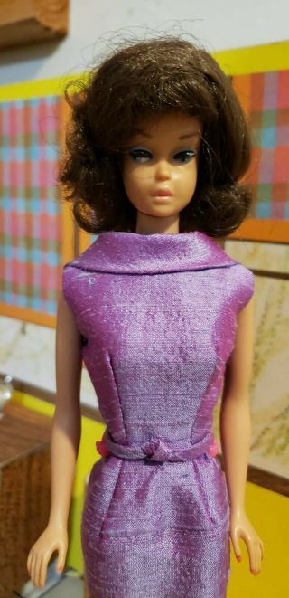1960s Vintage Fashion Queen Barbie Doll - Dressed With Wig -