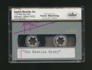 Beatles ULTRA RARE 1996 U.  S.  ' THE BEATLES STORY ' DIGITAL AUDIO TAPE INDUSTRY 4