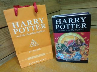 Rare - Harry Potter Deathly Hallows First Edition & Release Day Bloomsbury Bag