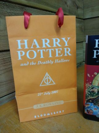 RARE - Harry Potter Deathly Hallows FIRST EDITION & Release Day Bloomsbury Bag 3