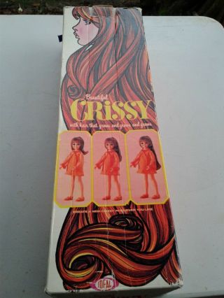 Vintage 1969 Ideal Crissy Doll With Hair That Grows W/ Box