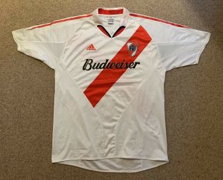 Vintage Rare 2000s River Plate Argentina Football Shirt Top Classic Budweiser 90