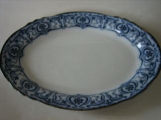 Antique Vtg Henry Alcock England Clarendon Flow Blue Platter Plate