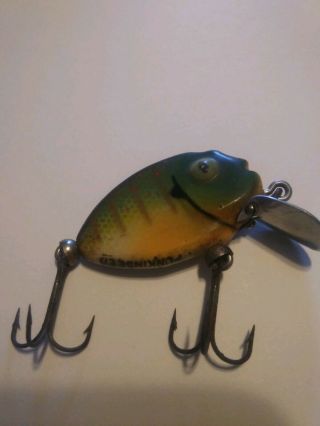 Old Vintage Fishing Lure Heddon Tiny Punkinseed Great Colors