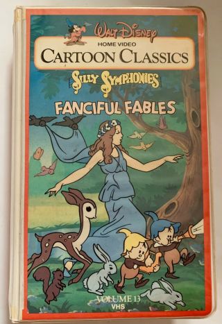 Walt Disney Cartoon Classics Silly Symphonies Fanciful Fables (vhs) Rare