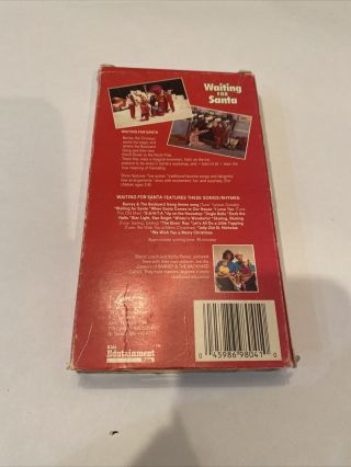 Barney & Backyard Gang Waiting For Santa VHS RARE EARLY COVER Sing Along Lyons 3