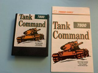 Rare Atari 7800 Game: Tank Command By Froggo Games (rare Atari 7800 Version)