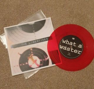 The Libertines What A Waster 7 " Red Vinyl 2002,  Very Rare Bootleg