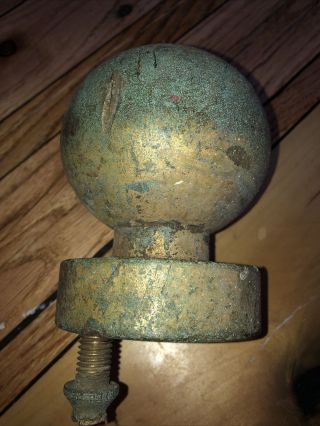 Vintage Solid Brass Or Bronze Flagpole Topper Finial 12 Lbs